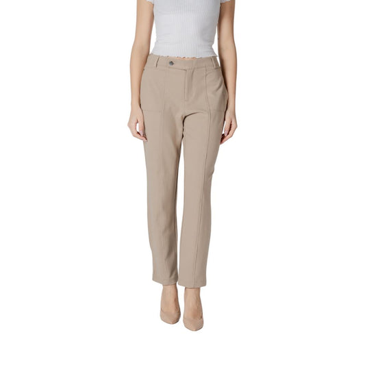 Pantaloni in viscosa beige Street One