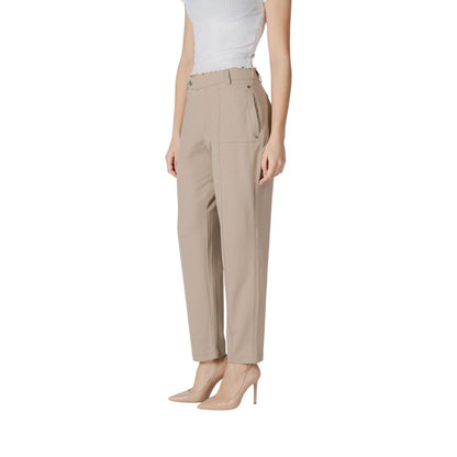 Pantaloni in viscosa beige Street One