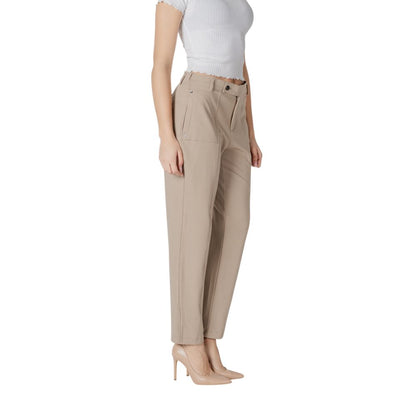 Pantaloni in viscosa beige Street One