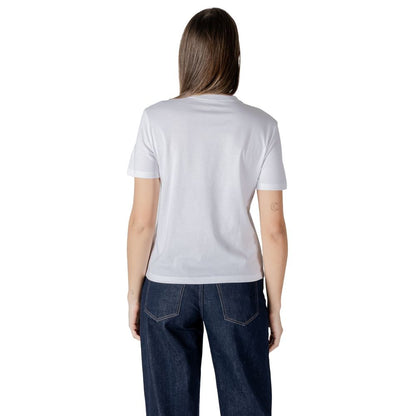 Maglietta bianca in cotone Calvin Klein Jeans