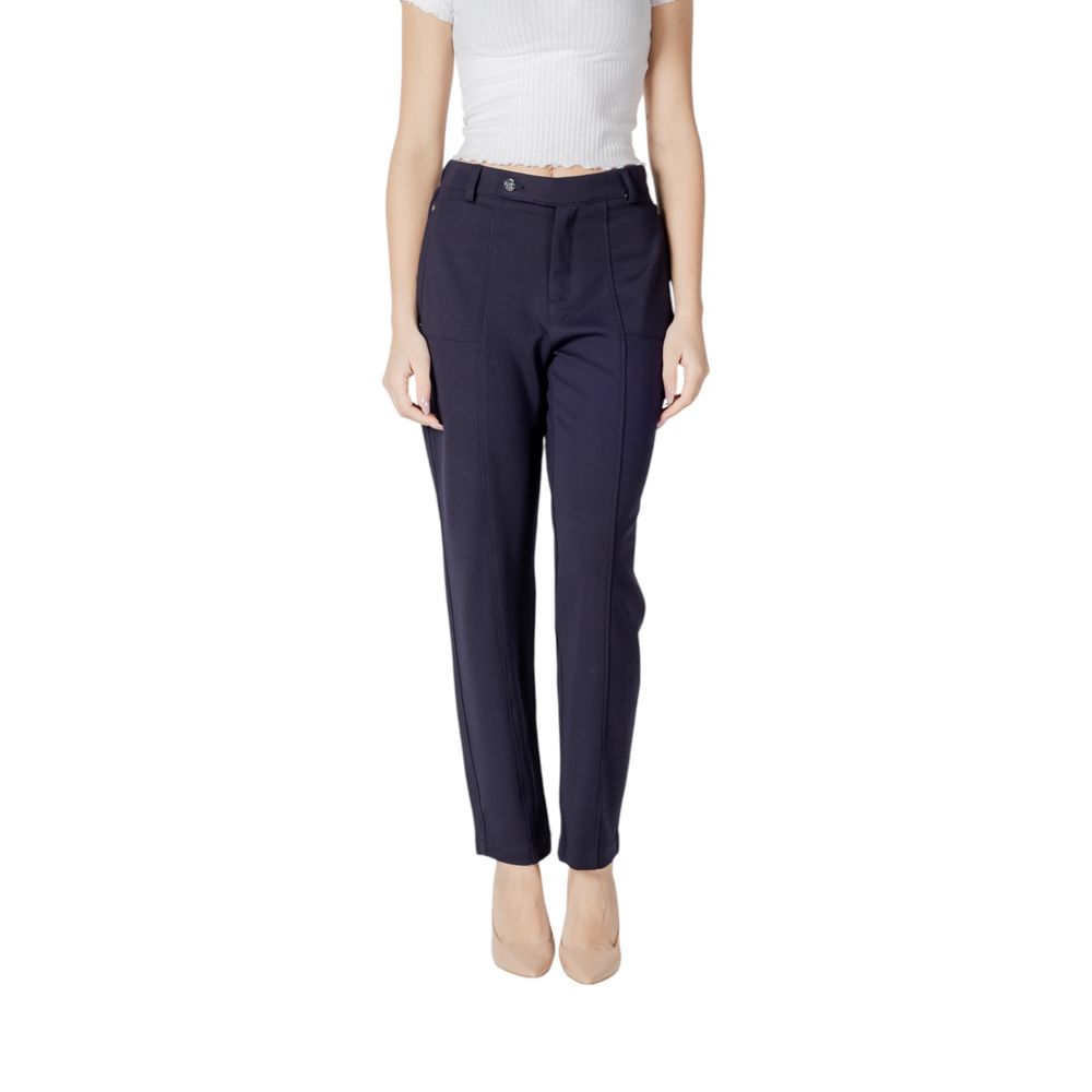 Pantaloni Street One in viscosa blu