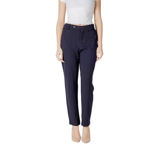 Pantaloni Street One in viscosa blu