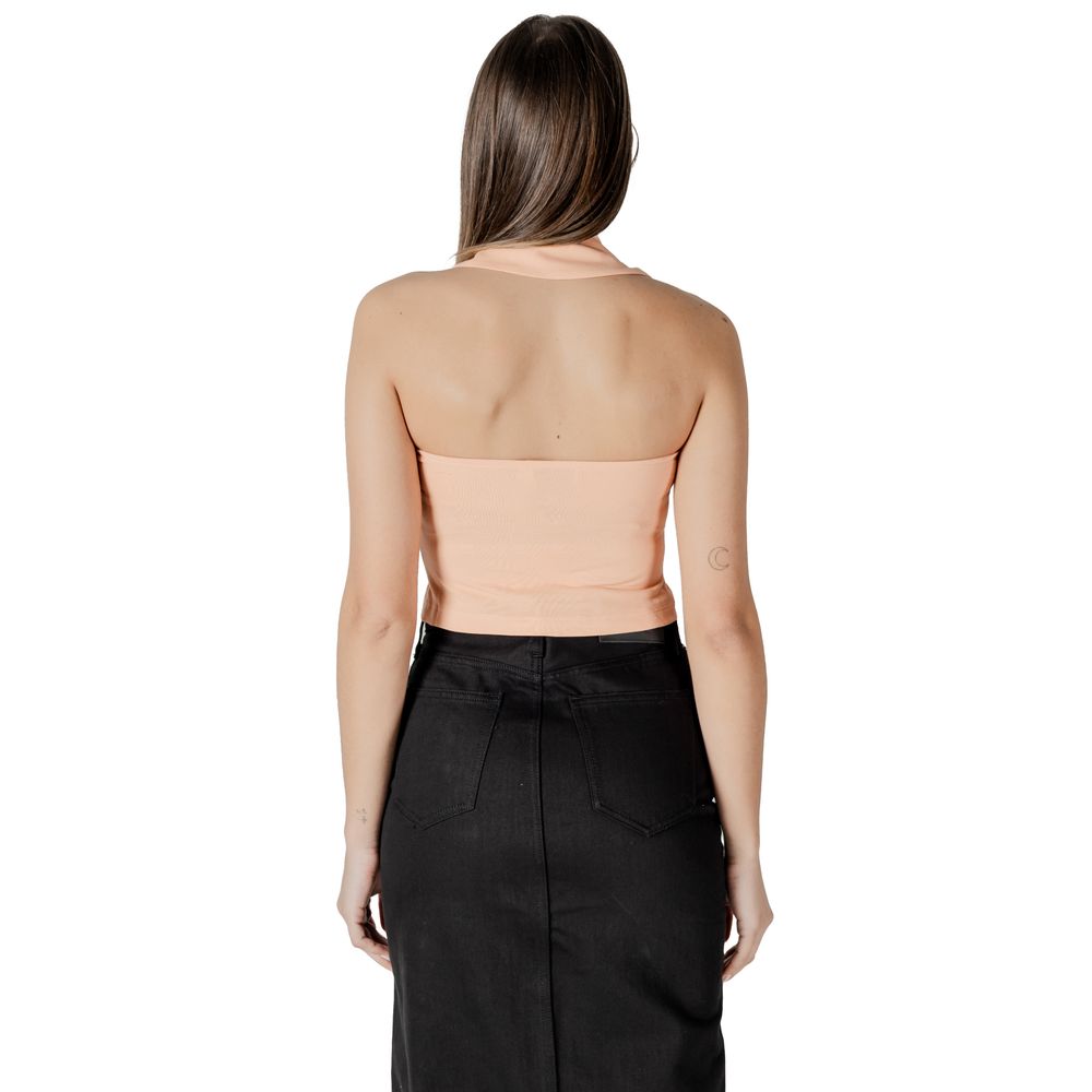 Top in cotone arancione Calvin Klein Jeans