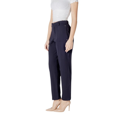 Pantaloni Street One in viscosa blu