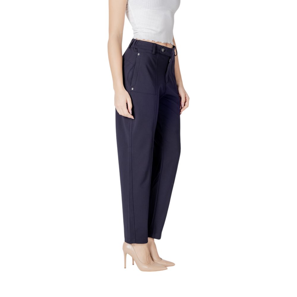 Pantaloni Street One in viscosa blu