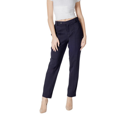Pantaloni Street One in viscosa blu