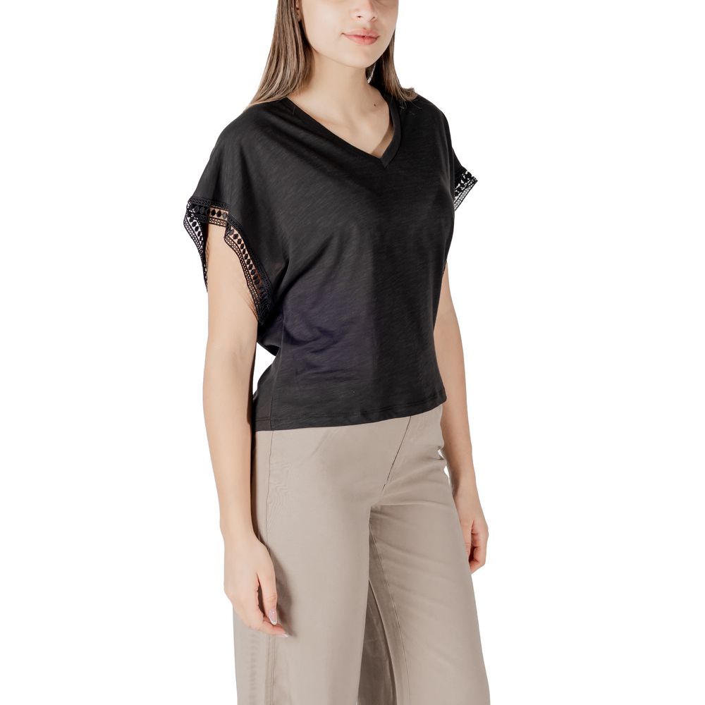Maglietta nera in cotone ICHI