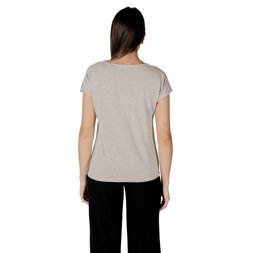 Maglietta in poliestere beige Street One