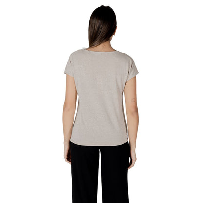 Maglietta in poliestere beige Street One