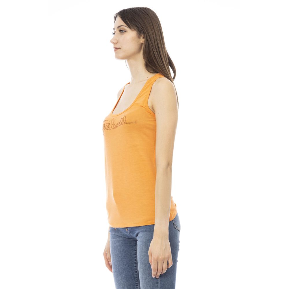 Top da donna in viscosa arancione Just Cavalli