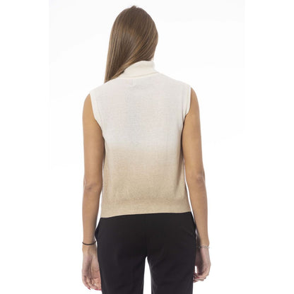 Maglione da donna in lana bianca Baldinini Trend