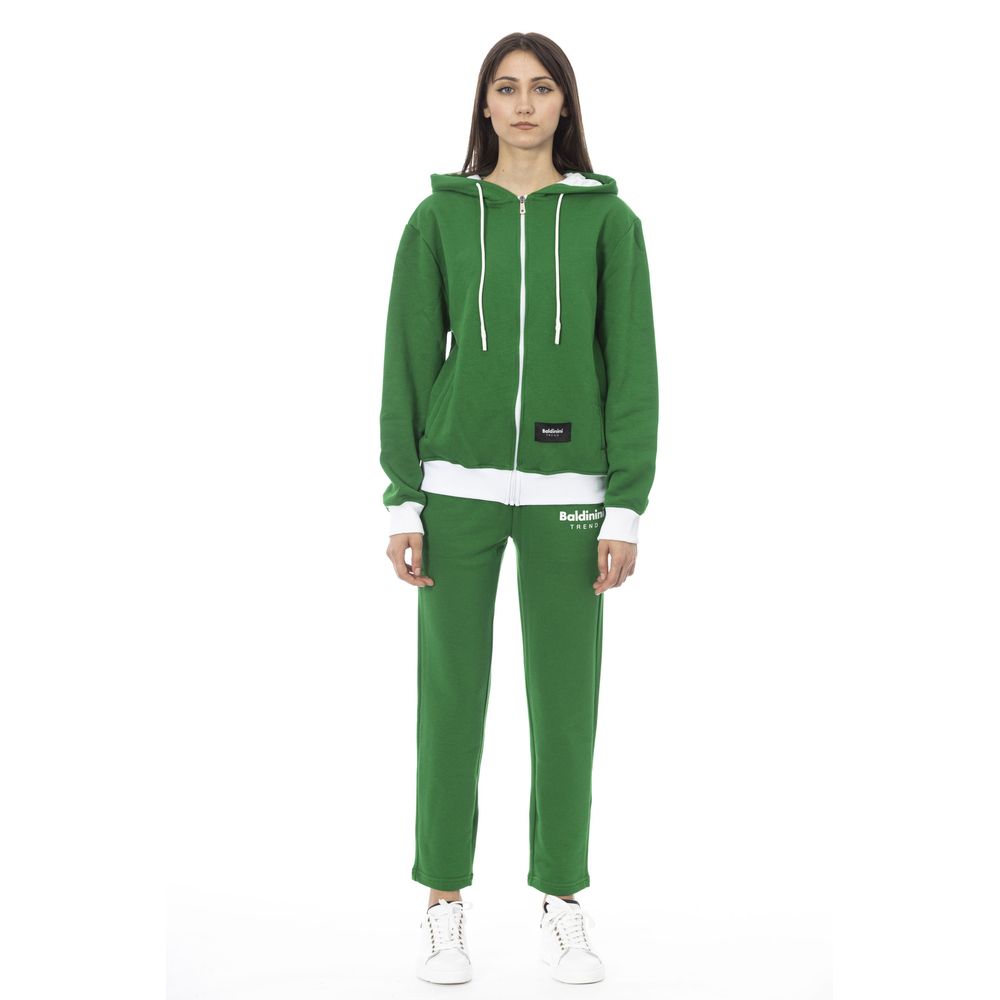 Maglione da donna in cotone verde Baldinini Trend