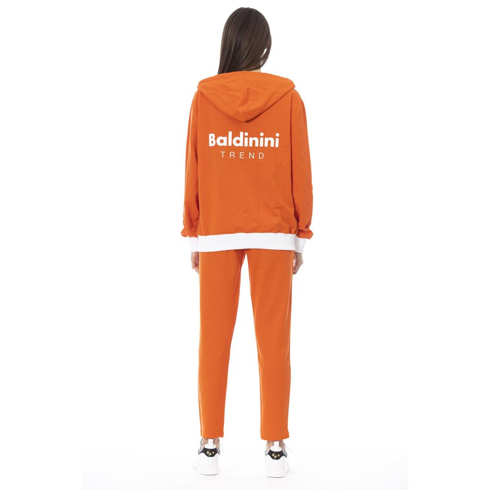 Maglione da donna in cotone arancione Baldinini Trend