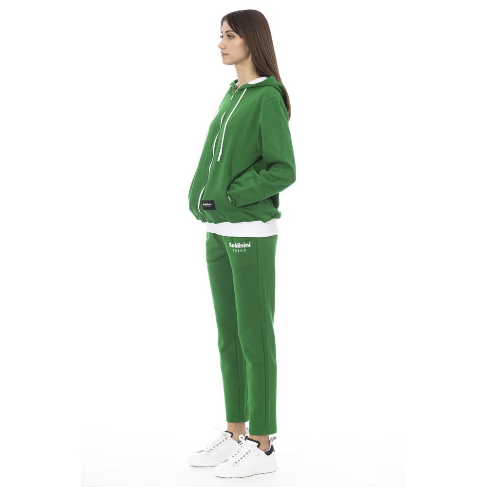 Maglione da donna in cotone verde Baldinini Trend