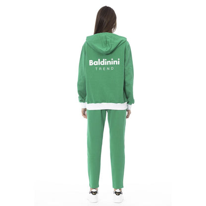Maglione da donna in cotone verde Baldinini Trend