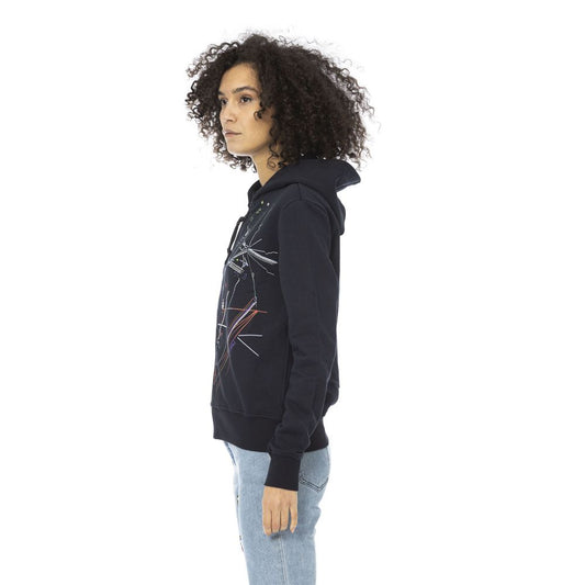Felpa da donna in cotone blu Mr&amp;Mrs Italy