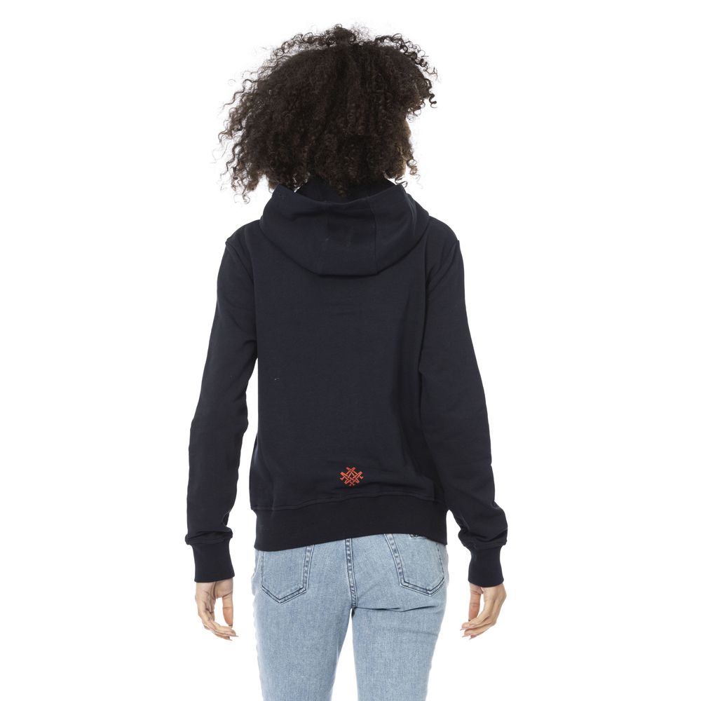 Felpa da donna in cotone blu Mr&amp;Mrs Italy