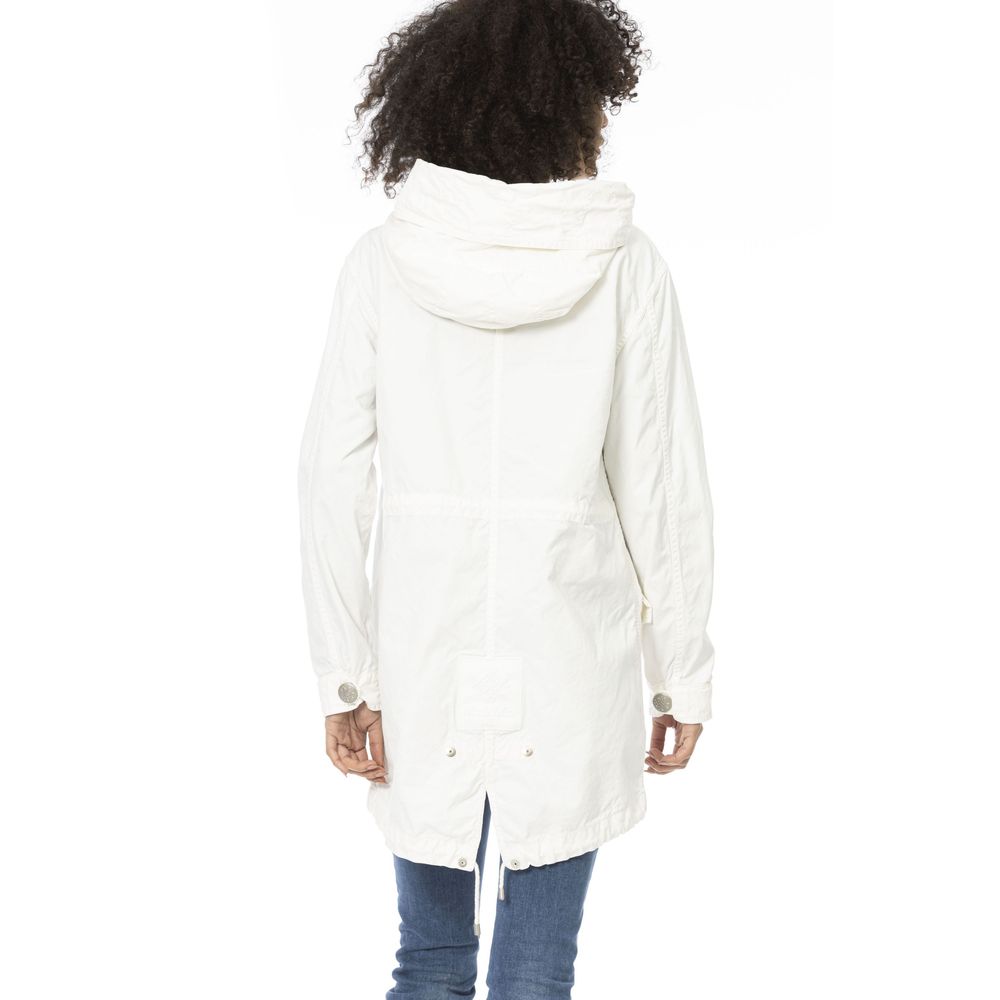 Parka da donna in cotone bianco Mr&amp;Mrs Italy