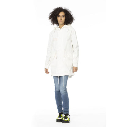 Parka da donna in cotone bianco Mr&amp;Mrs Italy