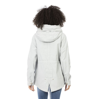 Giacca parka da donna in cotone argento Mr&amp;Mrs Italy