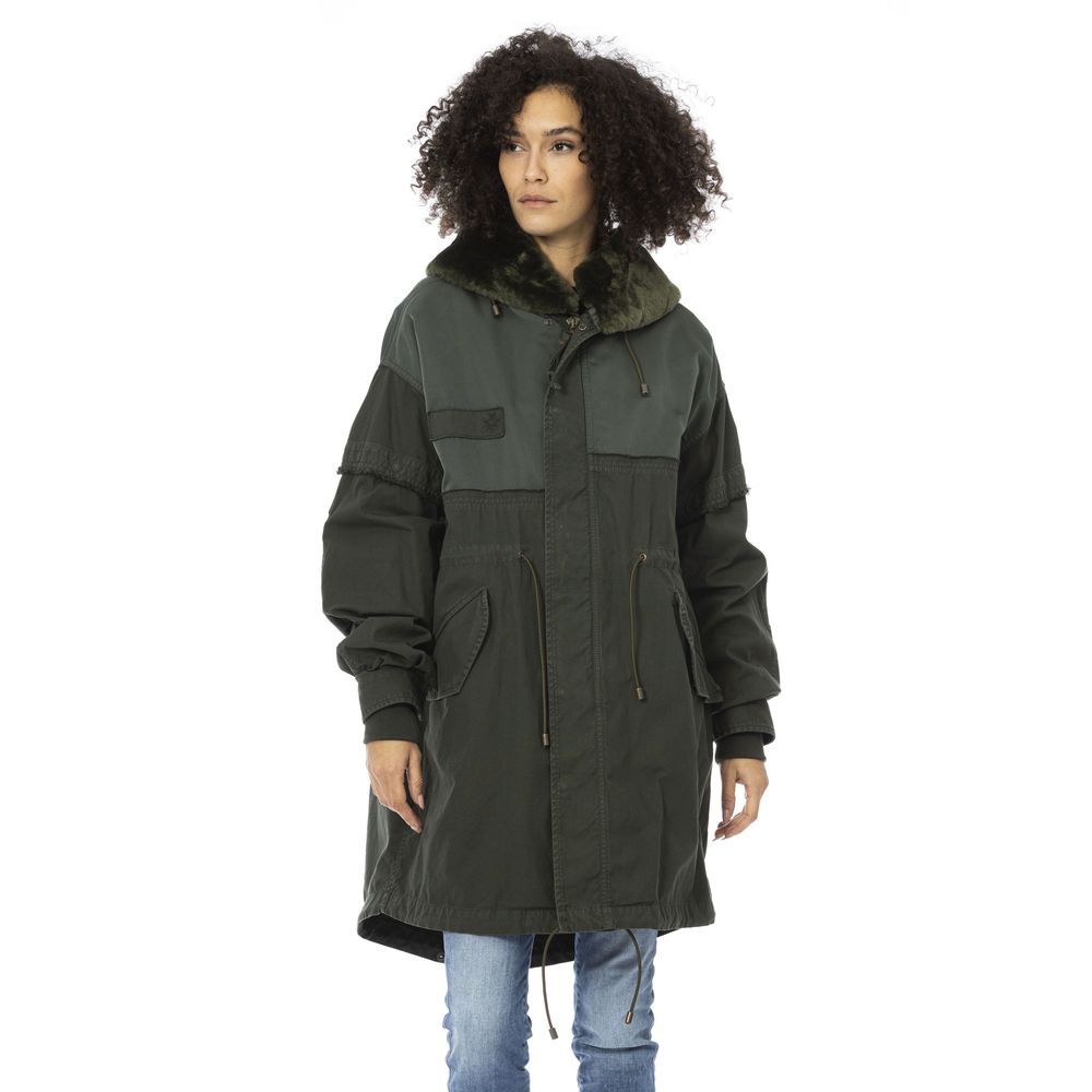 Parka da donna in cotone verde Mr&amp;Mrs Italy