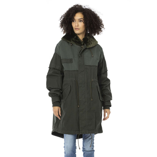 Parka da donna in cotone verde Mr&amp;Mrs Italy