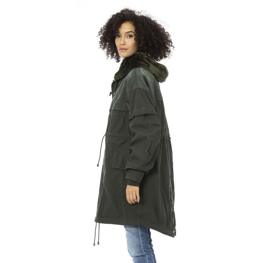 Parka da donna in cotone verde Mr&amp;Mrs Italy