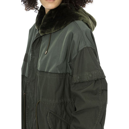 Parka da donna in cotone verde Mr&amp;Mrs Italy