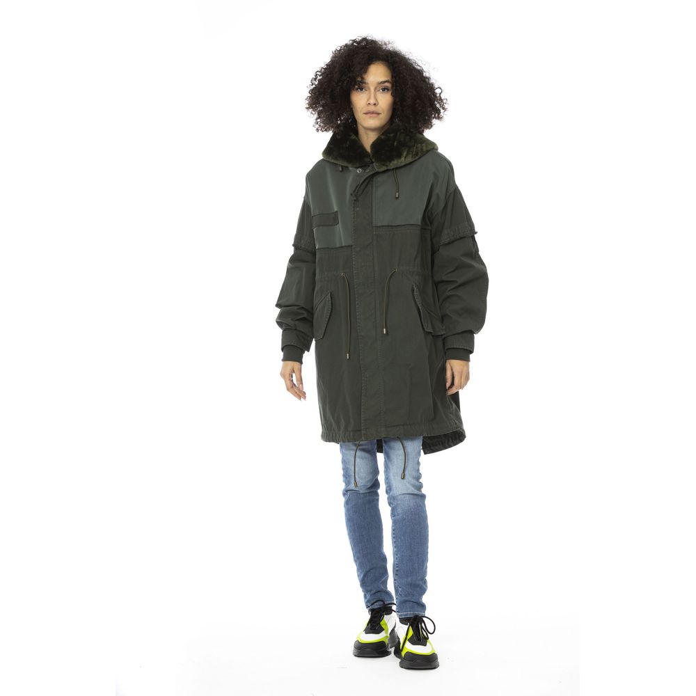 Parka da donna in cotone verde Mr&amp;Mrs Italy