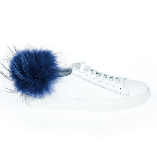 Mr&amp;Mrs Italy Sneaker da donna in pelle di agnello bianca