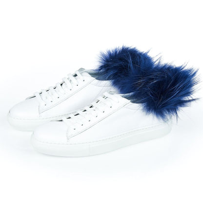 Mr&amp;Mrs Italy Sneaker da donna in pelle di agnello bianca