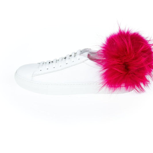 Mr&amp;Mrs Italy Sneaker da donna in pelle di agnello bianca