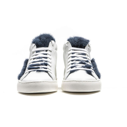 Mr&amp;Mrs Italy Sneaker da donna in pelle bianca