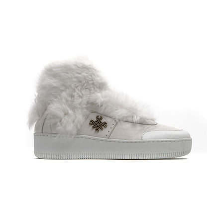 Mr&amp;Mrs Italy Sneaker da donna in cotone bianco