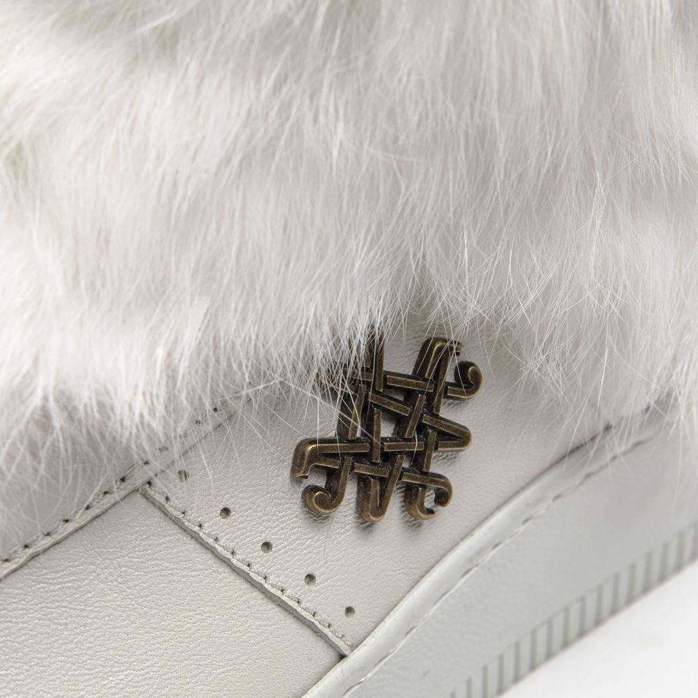 Mr&amp;Mrs Italy Sneaker da donna in cotone bianco