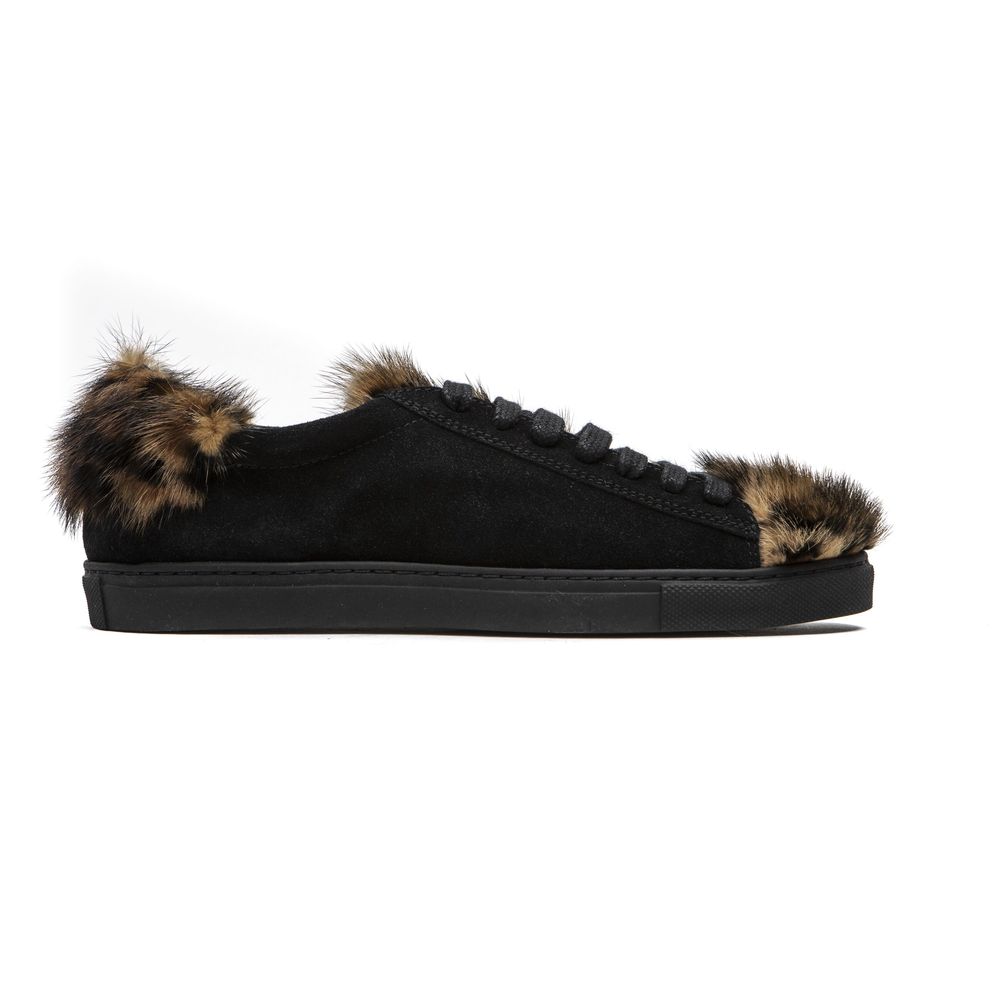 Mr&amp;Mrs Italy Sneaker da donna in pelle nera