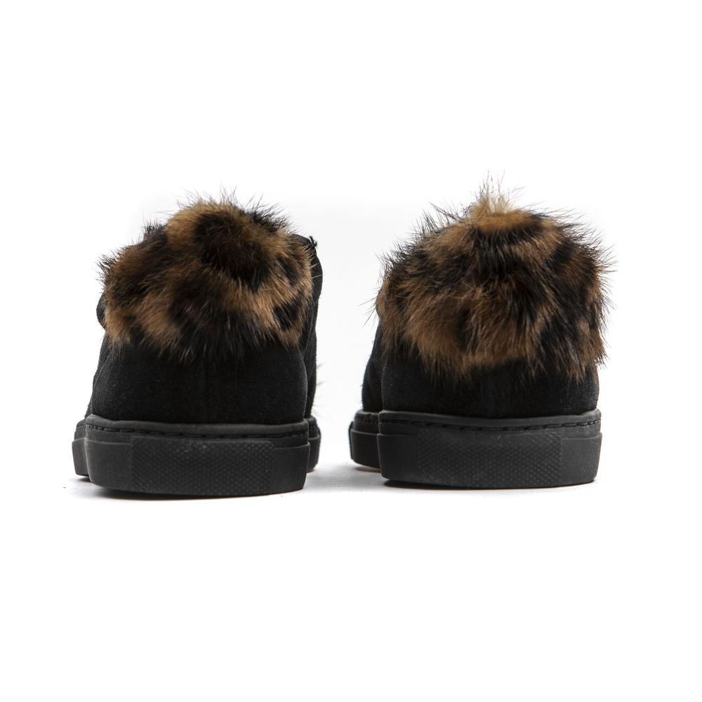 Mr&amp;Mrs Italy Sneaker da donna in pelle nera