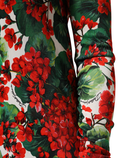 Dolce &amp; Gabbana Abito corto Portofino a fiori multicolor