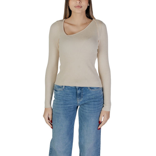 Felpa in viscosa beige Vila Clothes