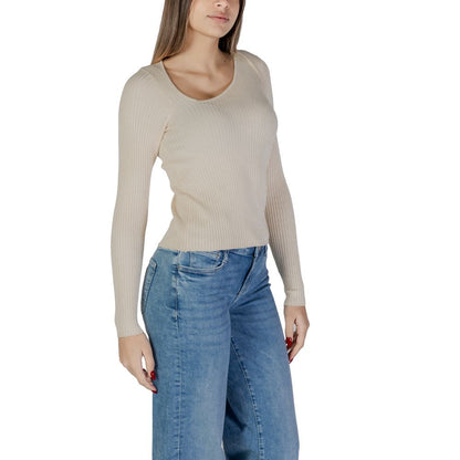 Felpa in viscosa beige Vila Clothes