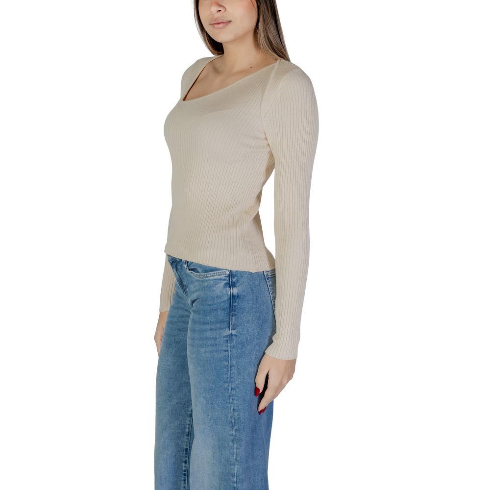 Felpa in viscosa beige Vila Clothes
