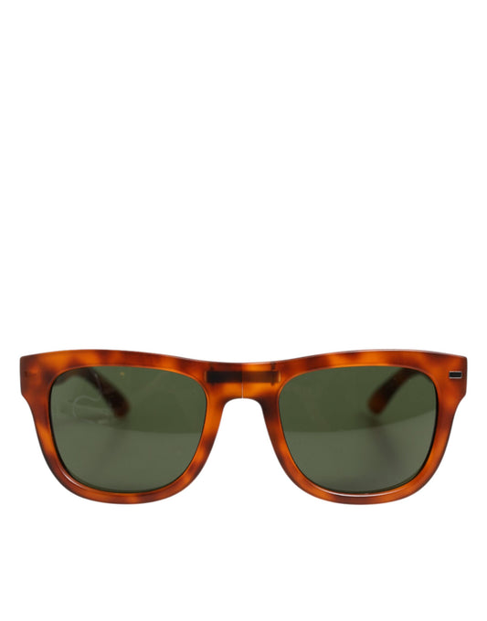 Dolce &amp; Gabbana DG6089 Havana Occhiali da sole pieghevoli con montatura rotonda e lenti complete