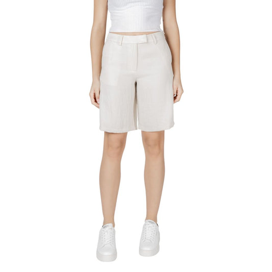 Bermuda in viscosa beige Vila Clothes