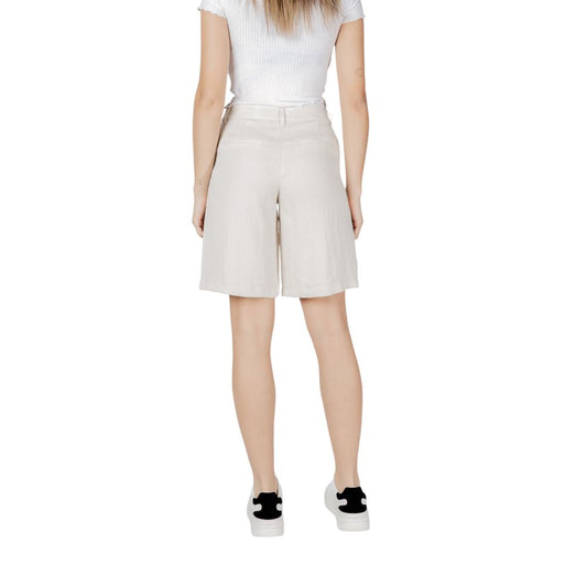 Bermuda in viscosa beige Vila Clothes