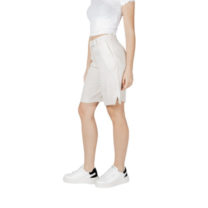 Bermuda in viscosa beige Vila Clothes