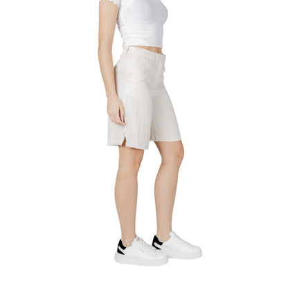 Bermuda in viscosa beige Vila Clothes