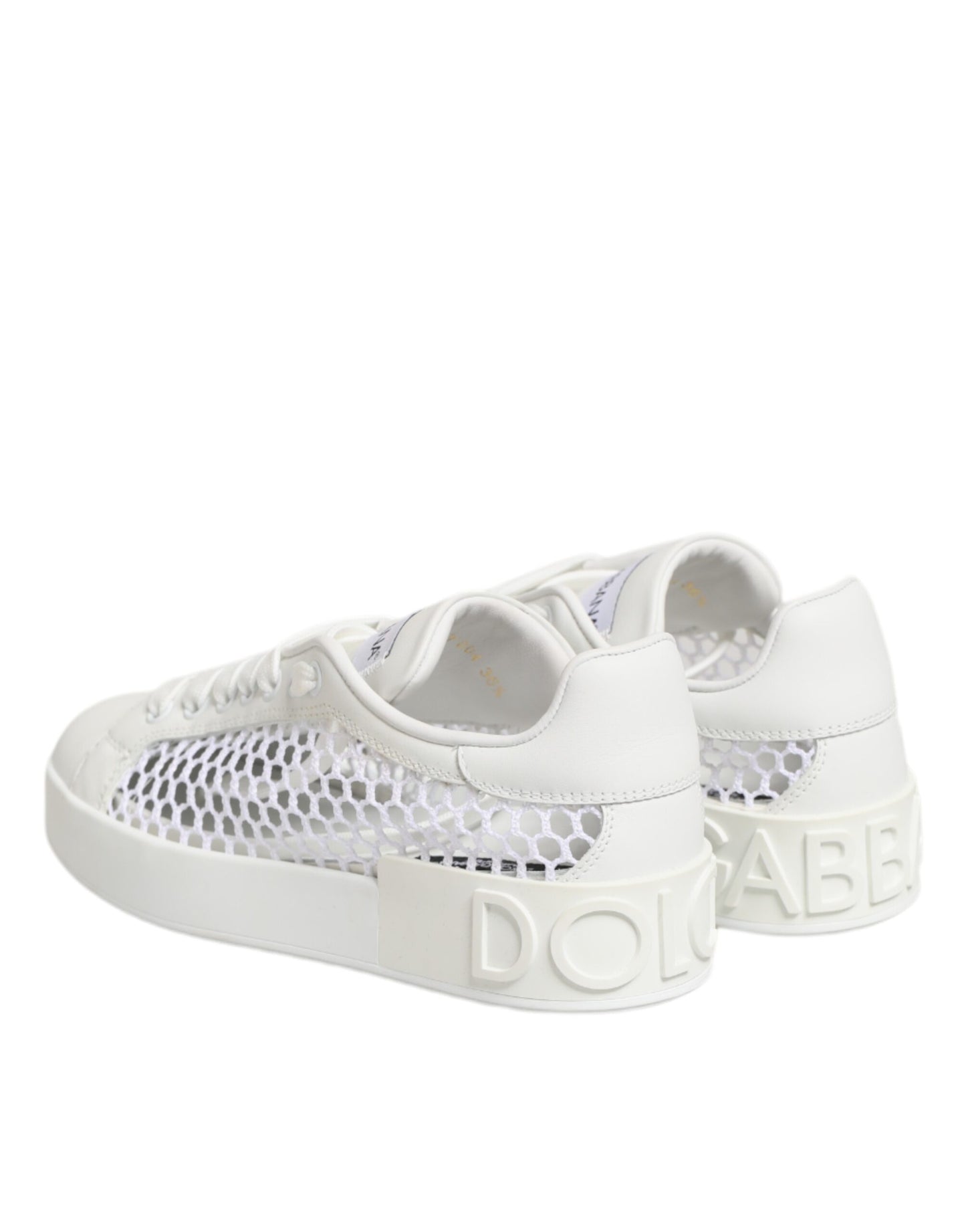 Scarpe da ginnastica basse con inserti in rete bianca Dolce &amp; Gabbana