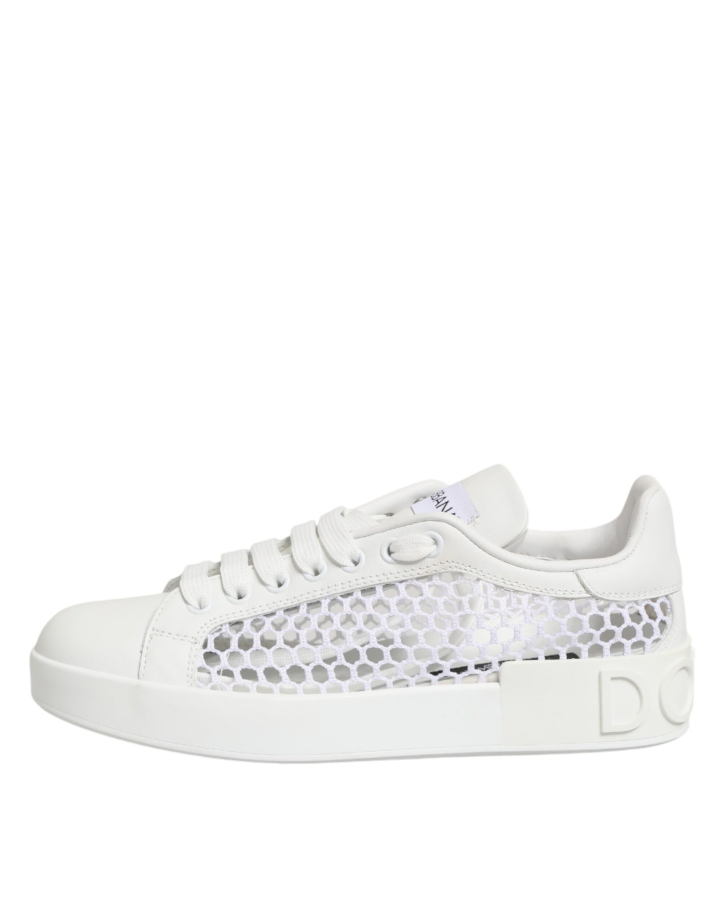 Scarpe da ginnastica basse con inserti in rete bianca Dolce &amp; Gabbana