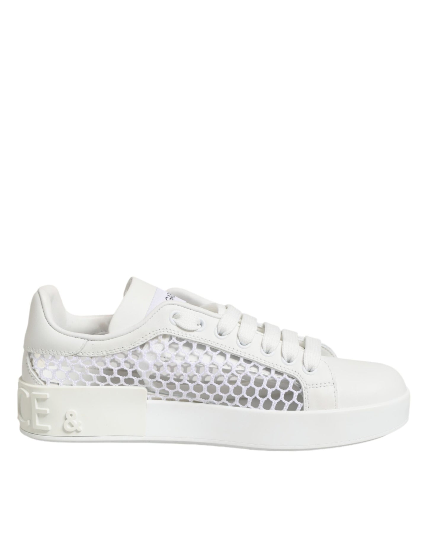 Scarpe da ginnastica basse con inserti in rete bianca Dolce &amp; Gabbana
