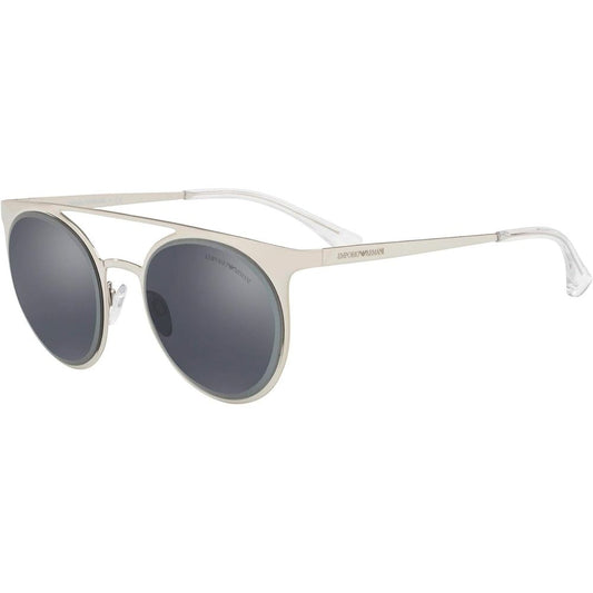 Occhiali da sole Emporio Armani in metallo grigio